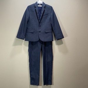 H&M boys blue suit pants jacket